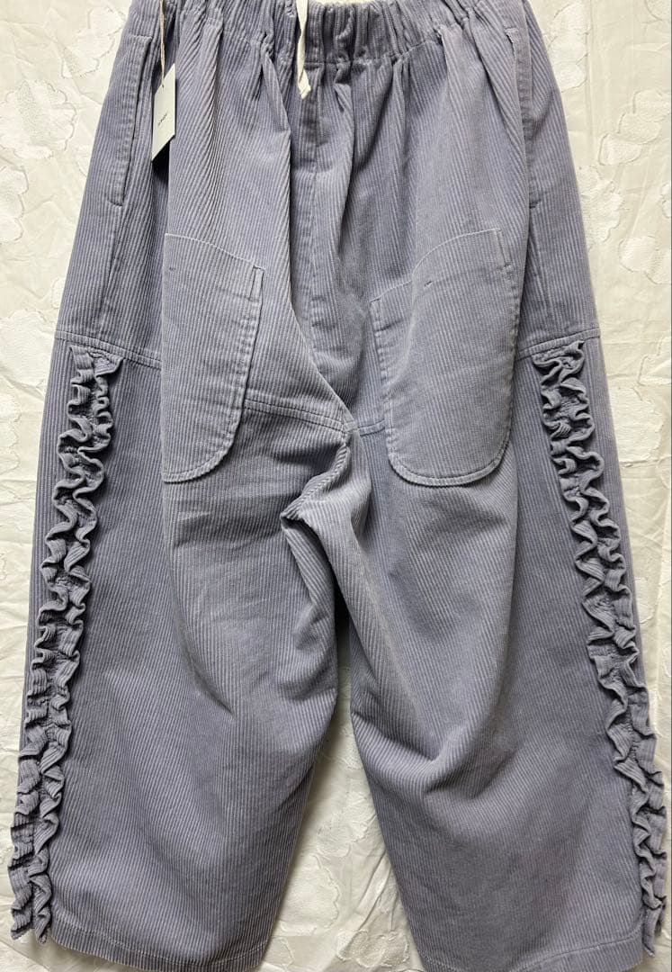 tumugu ツムグ コーデュロイフリルパンツ