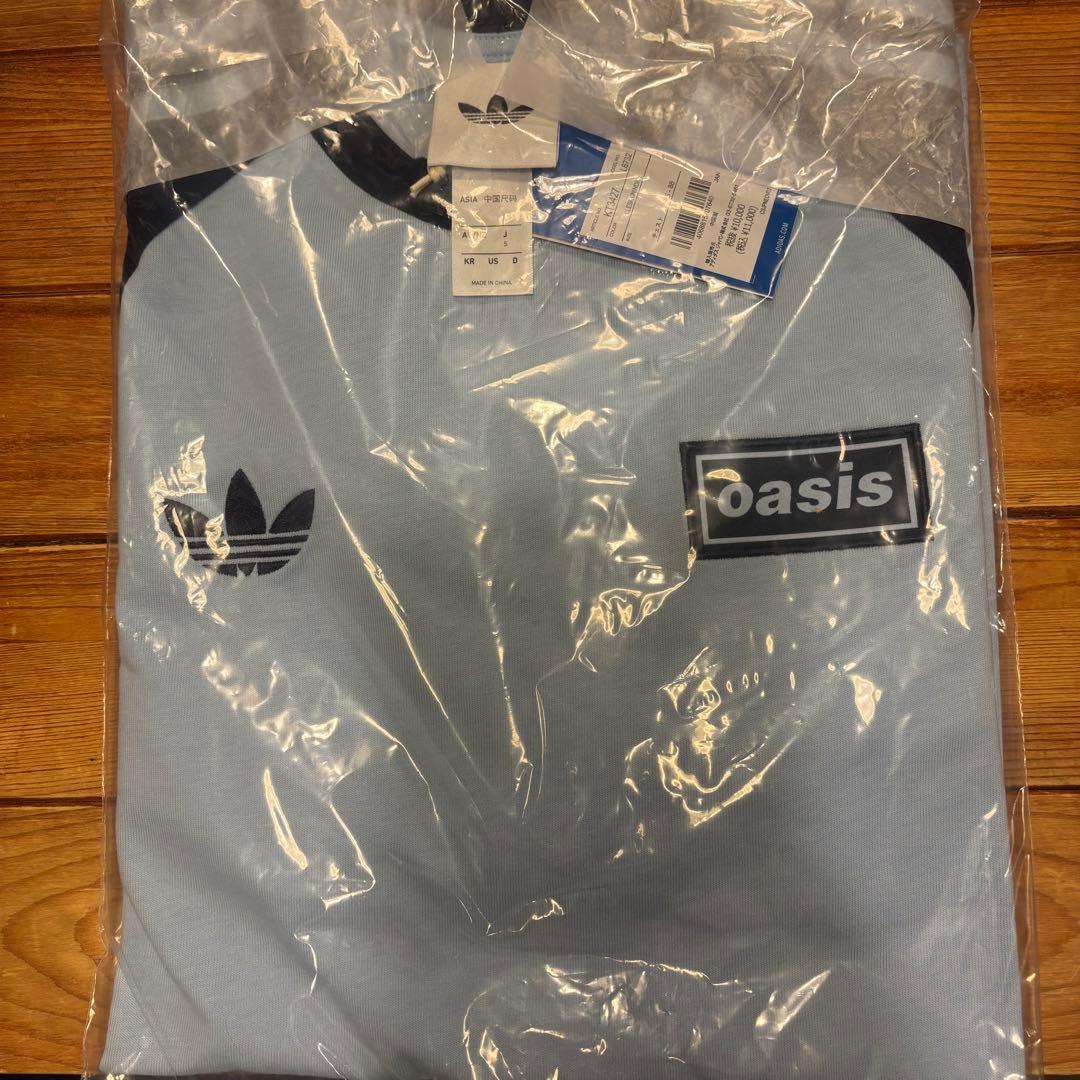 完売 oasis adidas オアシス アディダス ロンT S ネイビー 青