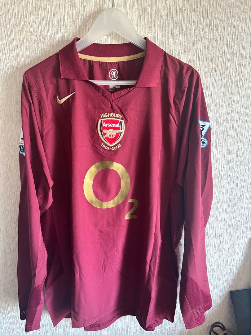 アーセナル　アンリ　長袖ユニフォーム