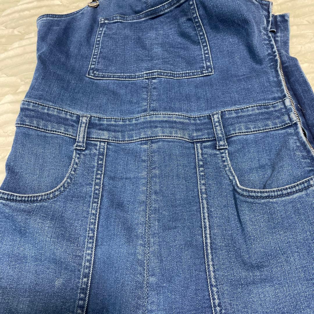 ステラマッカートニー　オーバーオール　ブルー　38 ブーツカット　サロペット