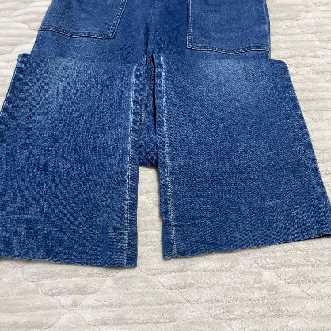 ステラマッカートニー　オーバーオール　ブルー　38 ブーツカット　サロペット