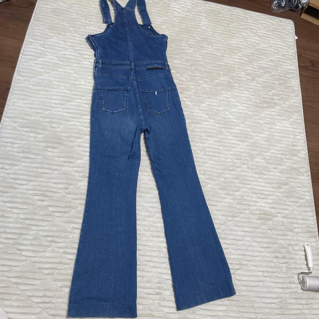 ステラマッカートニー　オーバーオール　ブルー　38 ブーツカット　サロペット