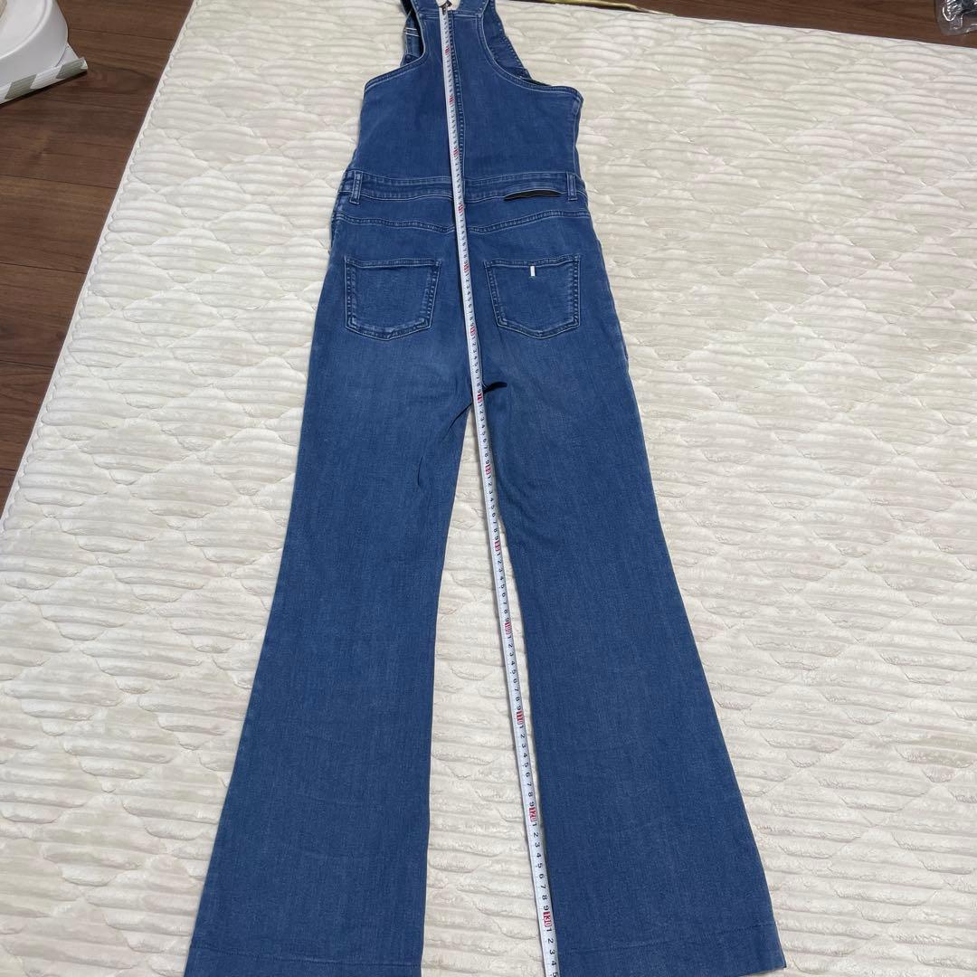 ステラマッカートニー　オーバーオール　ブルー　38 ブーツカット　サロペット