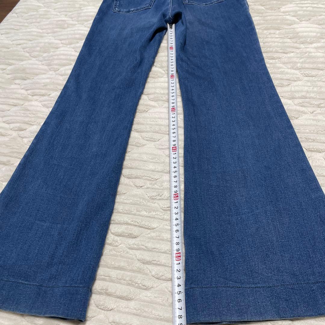 ステラマッカートニー　オーバーオール　ブルー　38 ブーツカット　サロペット