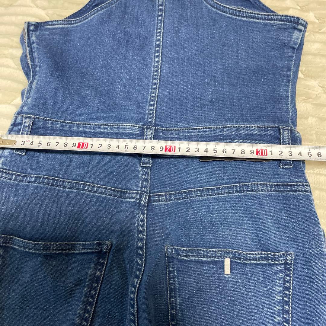 ステラマッカートニー　オーバーオール　ブルー　38 ブーツカット　サロペット