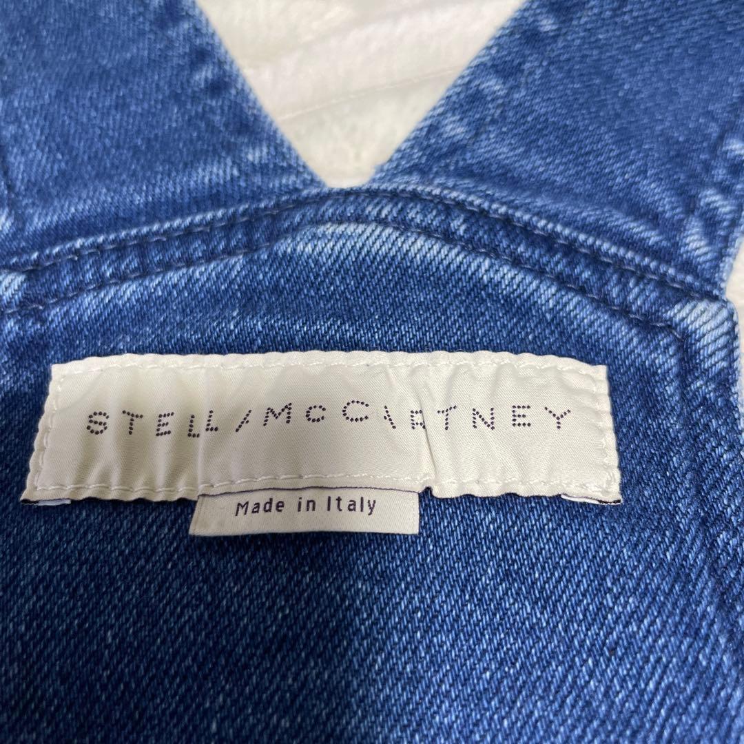 ステラマッカートニー　オーバーオール　ブルー　38 ブーツカット　サロペット