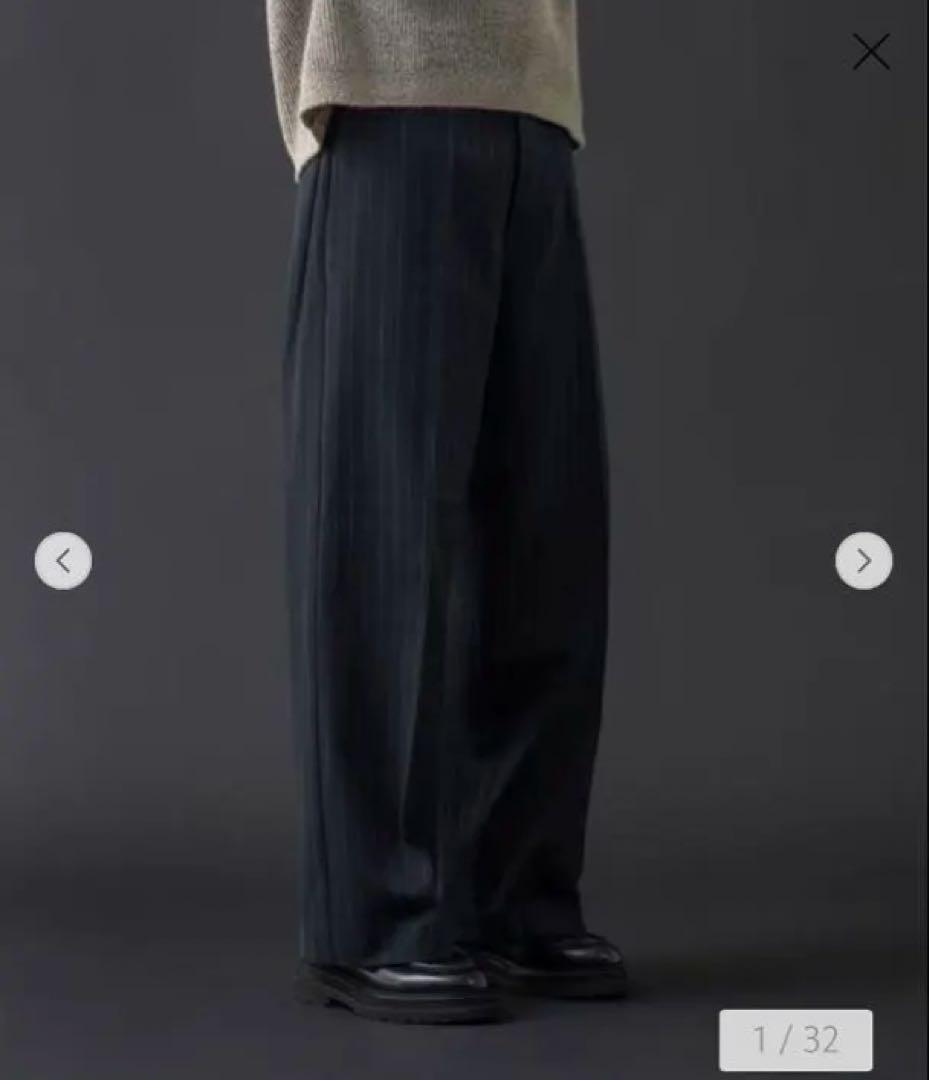 Dickies × monkey time ストライプ バギー パンツ 黒