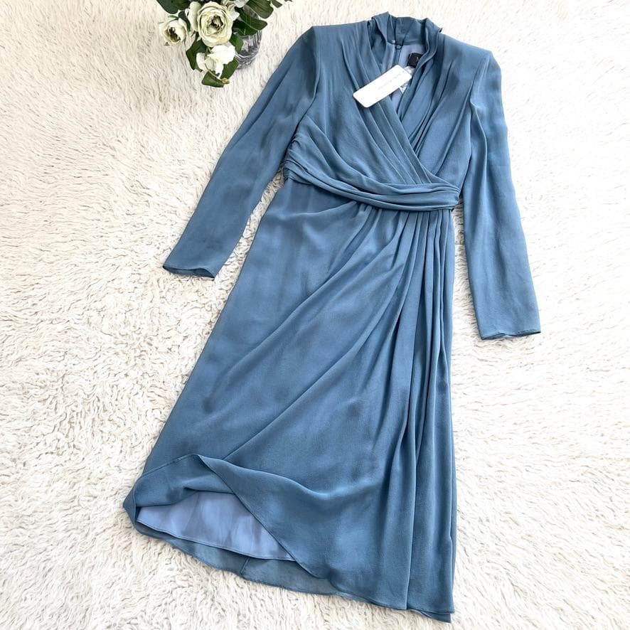 新品未使用タグ付★MAXMARA★シルク★ドレープ★ワンピース