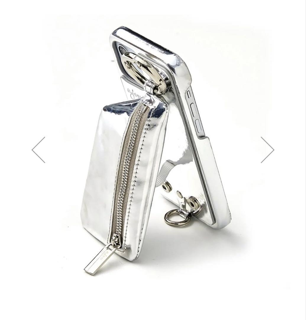 ajew エジュー　iPhone16 シルバー　スマホケース　ショルダー　完売品