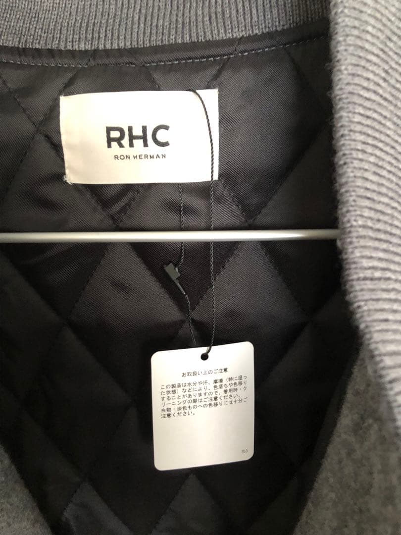 新品タグつきRHC スタジャン メルトンウール　グレー　M