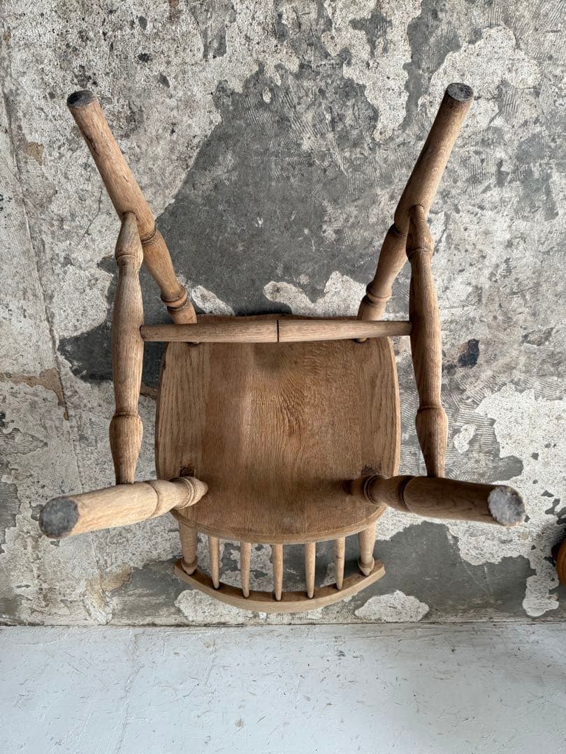 ビンテージ　ダイニングチェア　カフェチェア　剥離加工　no4