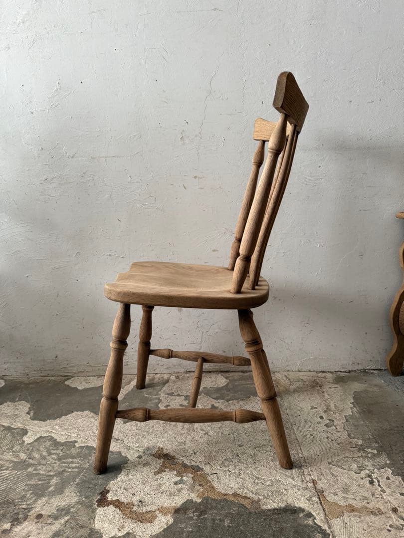 ビンテージ　ダイニングチェア　カフェチェア　剥離加工　no4