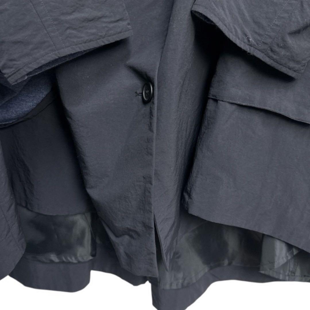 【美品・希少】 萌 MOYURU オーバーサイズ ロングコート ナイロン　ML