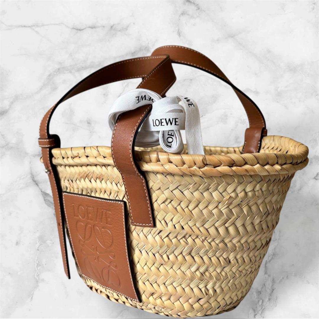 【正規品/美品】ロエベ LOEWE かごバッグ ラフィア スモール Sサイズ