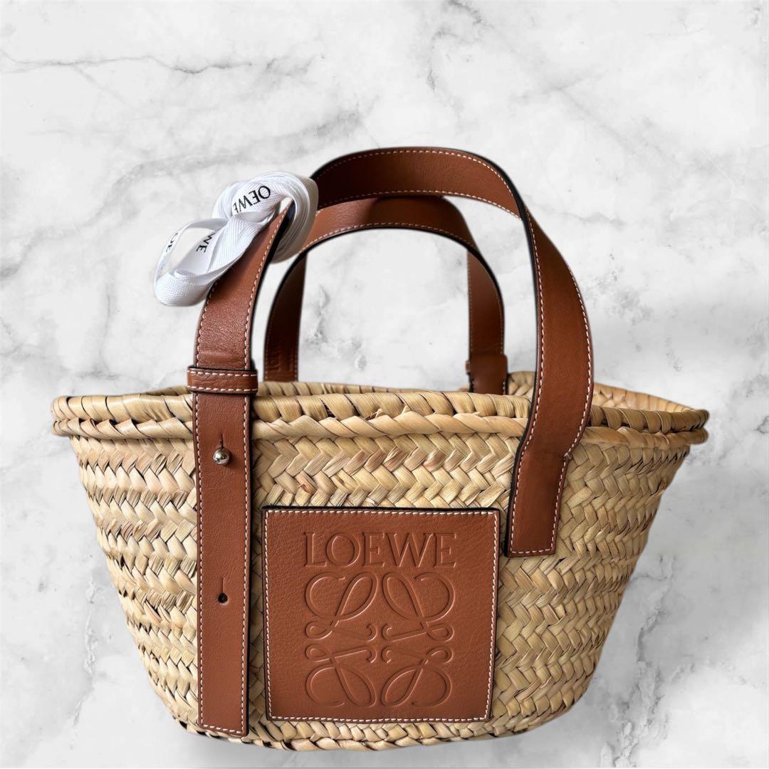 【正規品/美品】ロエベ LOEWE かごバッグ ラフィア スモール Sサイズ