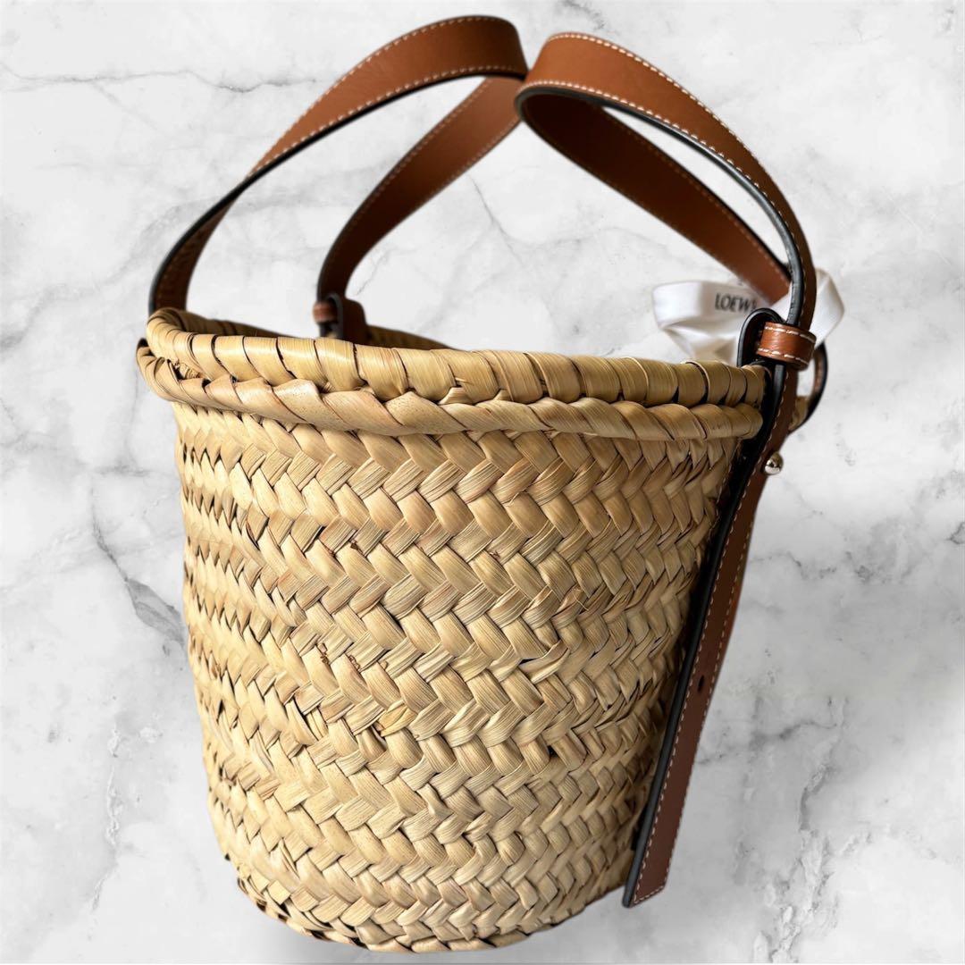 【正規品/美品】ロエベ LOEWE かごバッグ ラフィア スモール Sサイズ