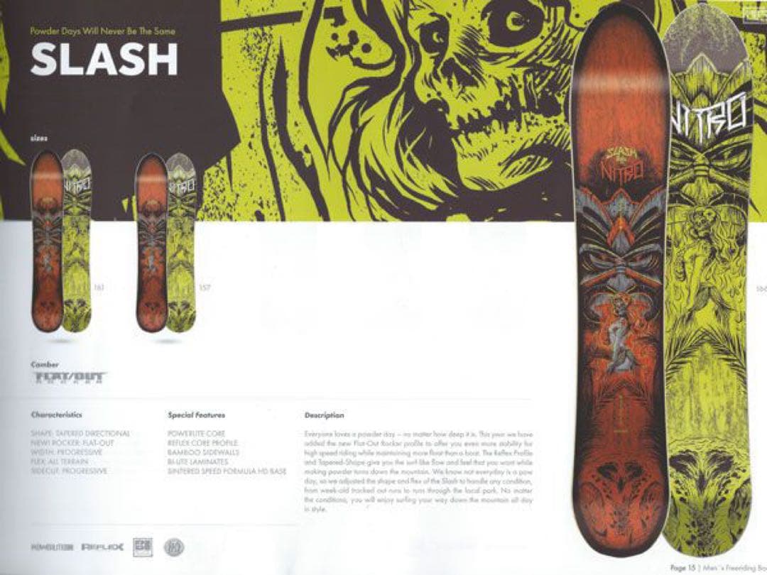 シーズンセール　NITRO SLASH 166 スノーボード パウダー