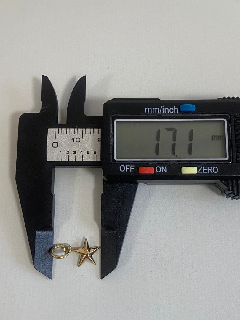 も*な様 極美品 鑑定済み K18 スター 星 チャーム トップ ネックレス 1