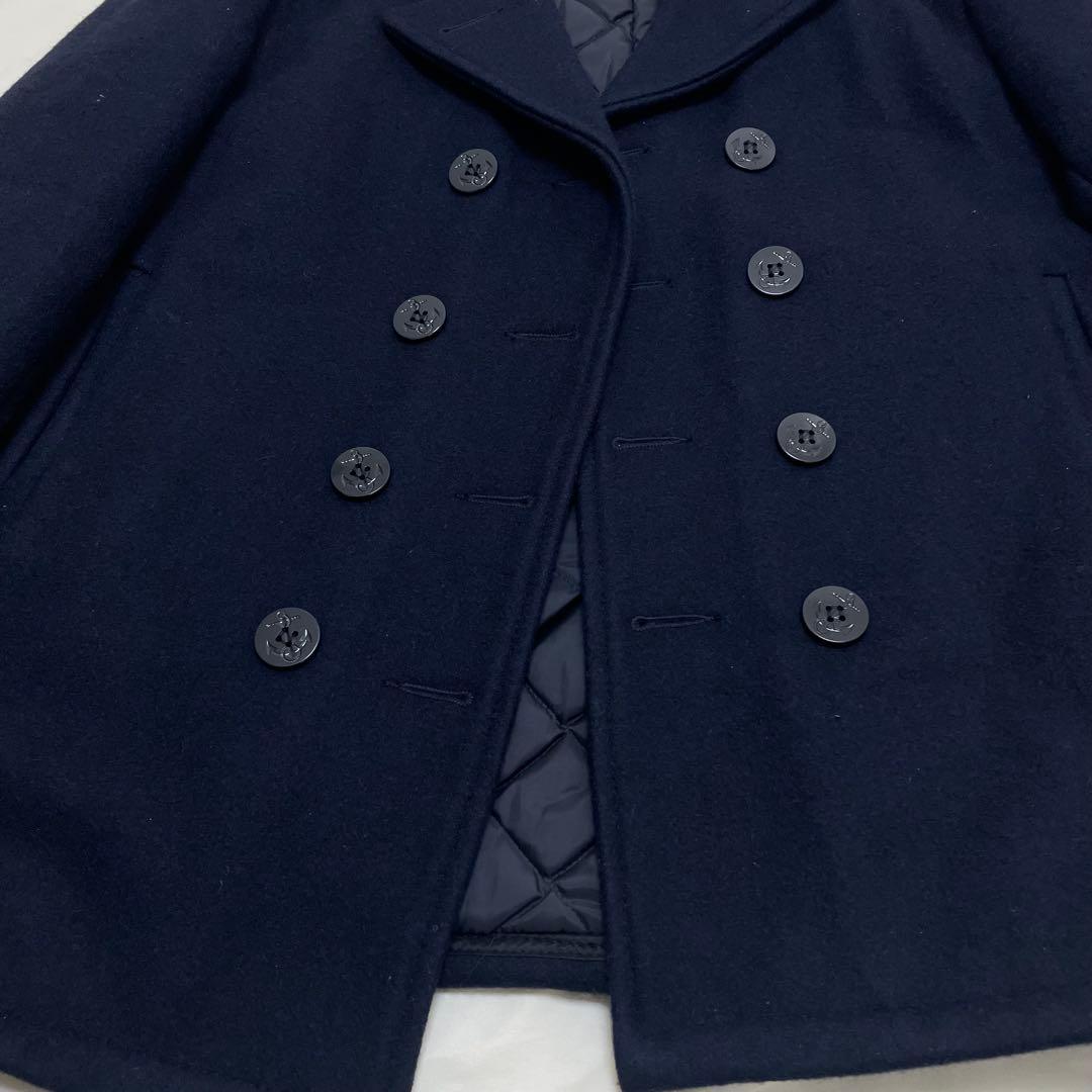 ● 【美品】 ショット 740N PEA JACKET ショートピーコート 紺