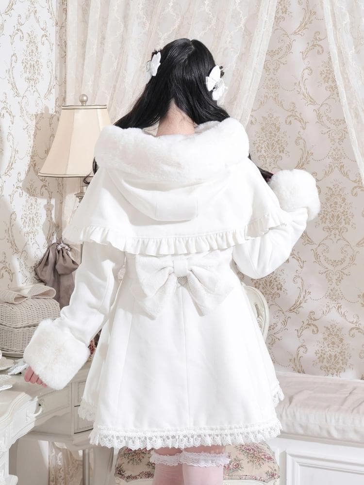 [NOEMIE]新品ケープフリルドーリーフレアコート