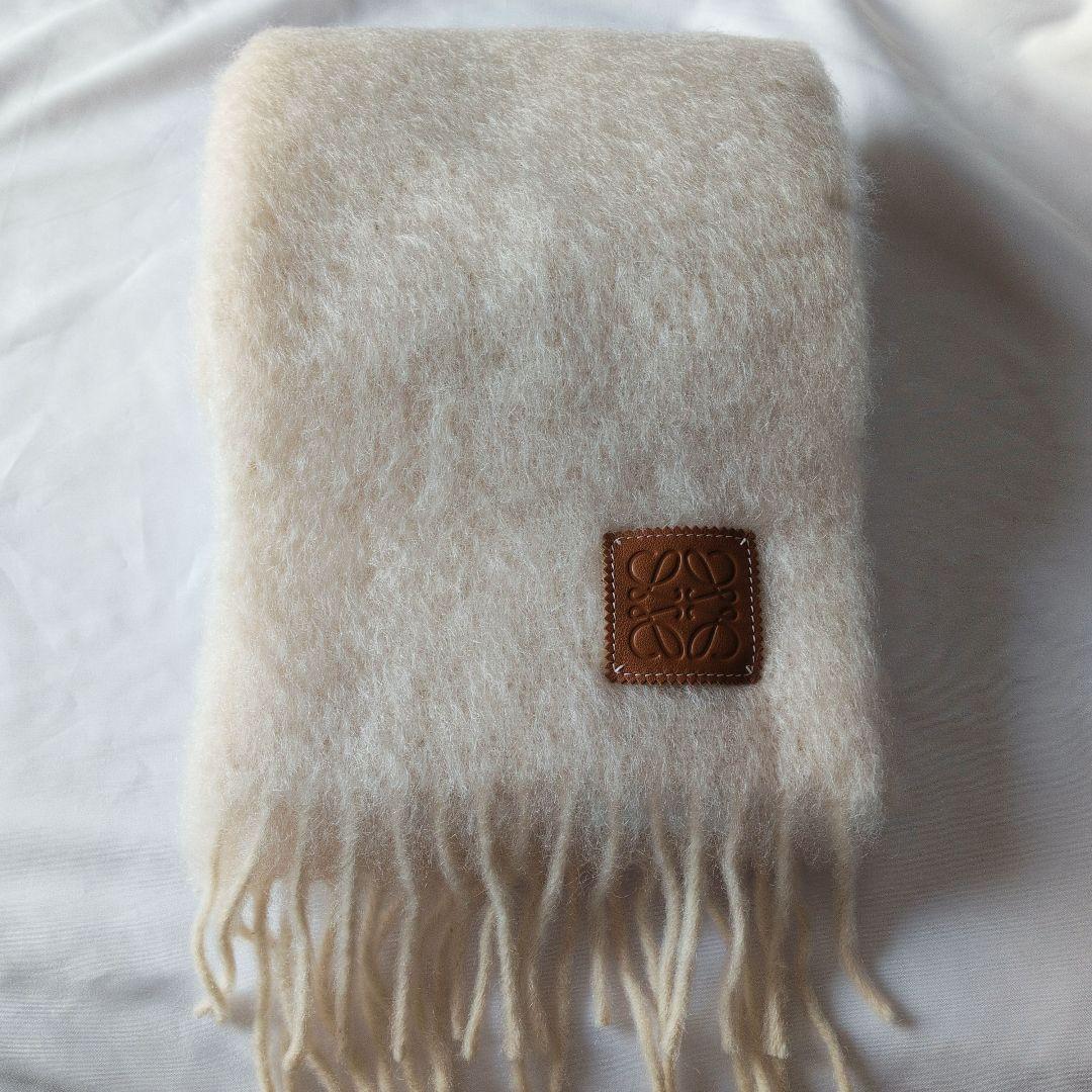 【1度使用・美品】LOEWE/ロエベ　アナグラム モヘア&ウール　マフラー