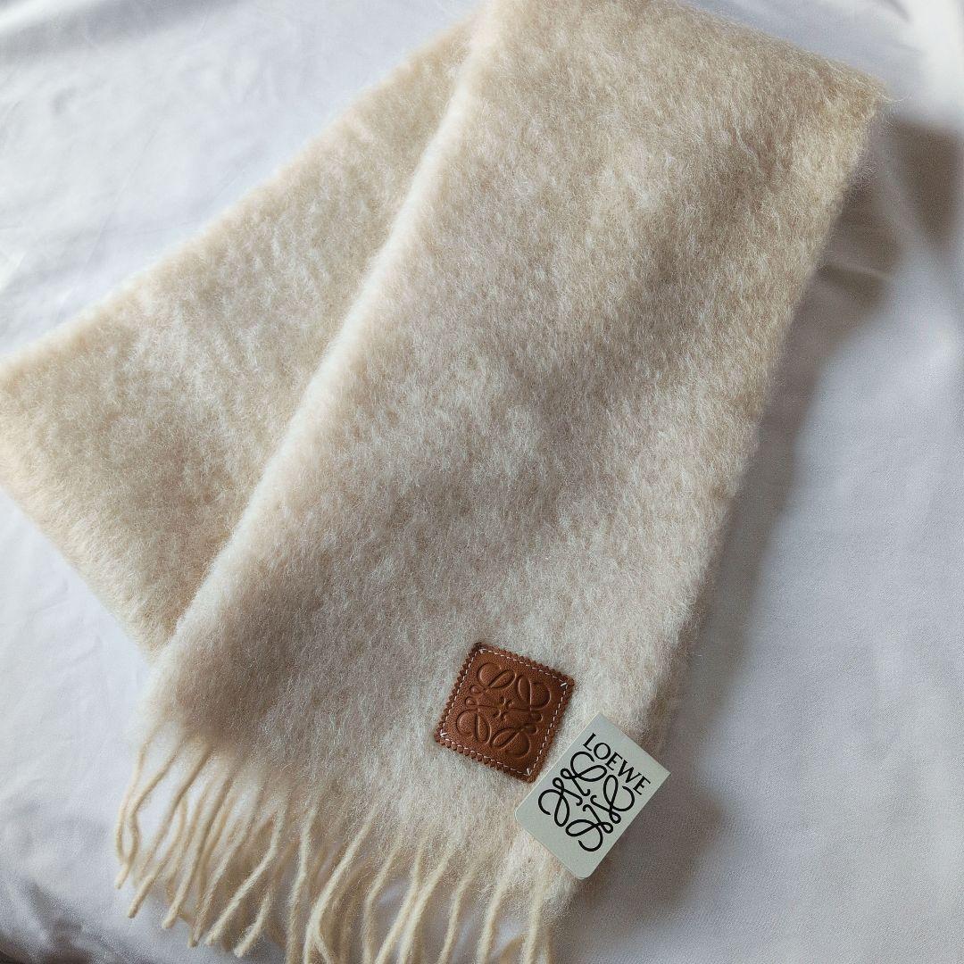 【1度使用・美品】LOEWE/ロエベ　アナグラム モヘア&ウール　マフラー