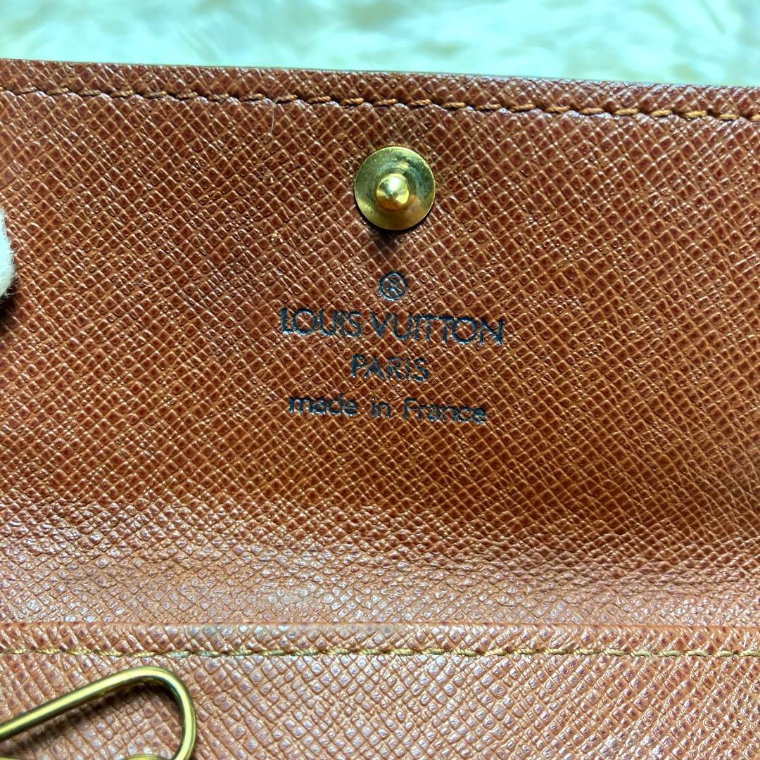 美品＊ルイヴィトン 4回キーケース モノグラム ゴールド金具