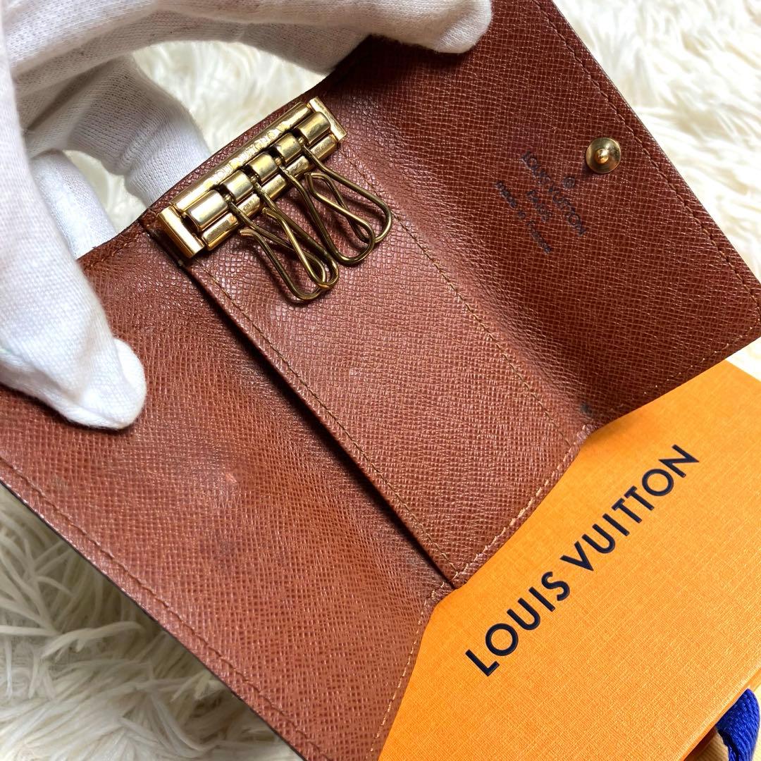 美品＊ルイヴィトン 4回キーケース モノグラム ゴールド金具