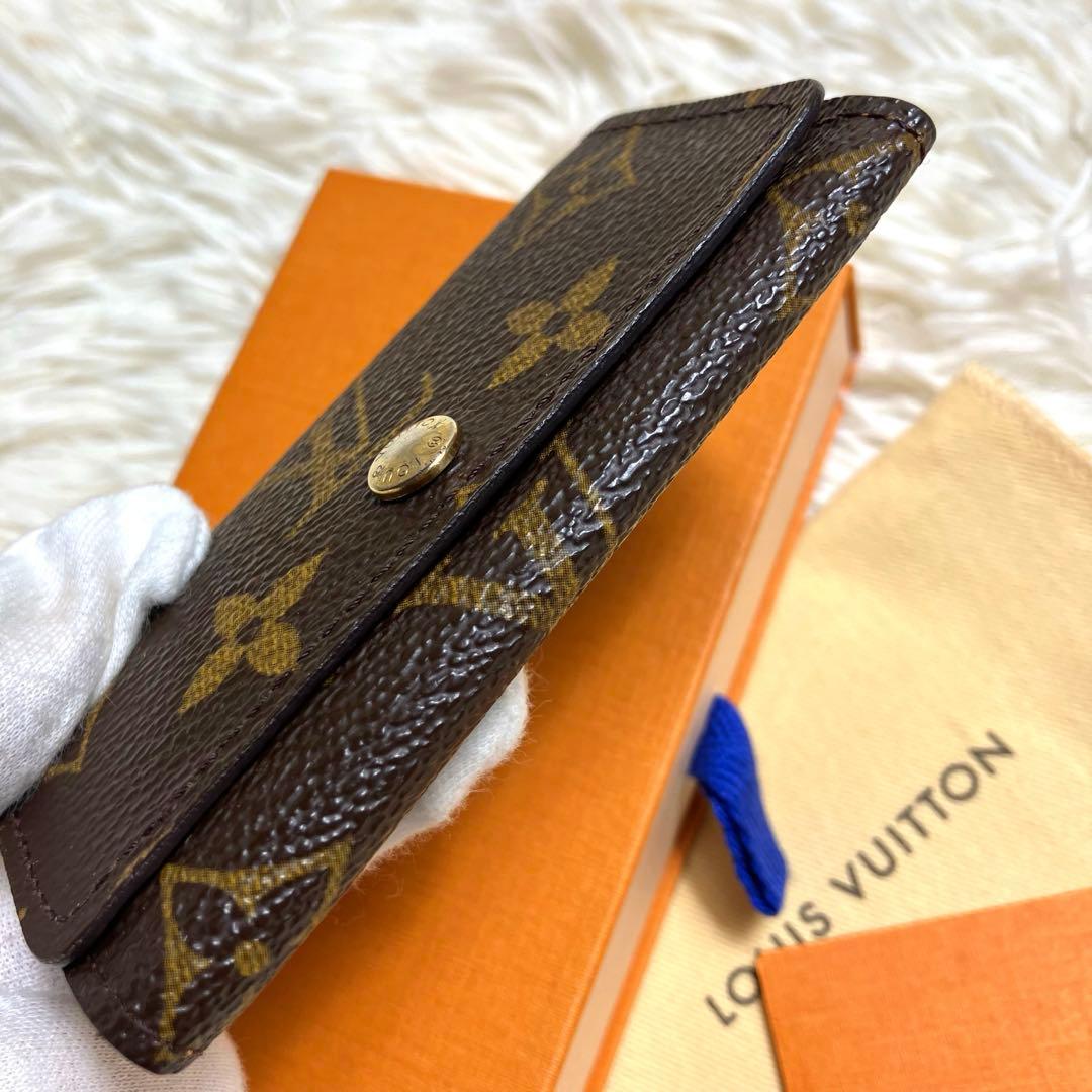美品＊ルイヴィトン 4回キーケース モノグラム ゴールド金具