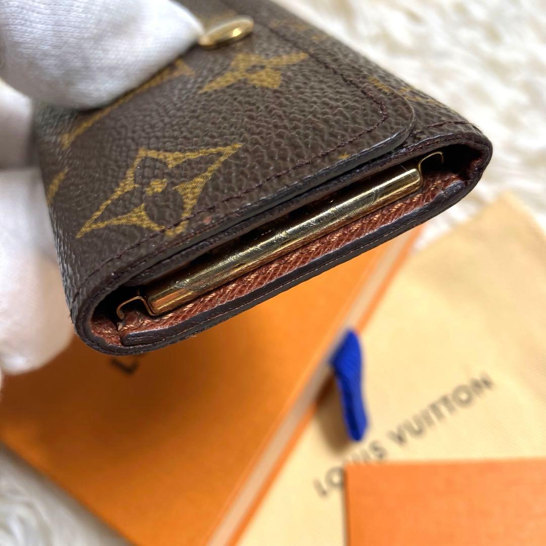 美品＊ルイヴィトン 4回キーケース モノグラム ゴールド金具