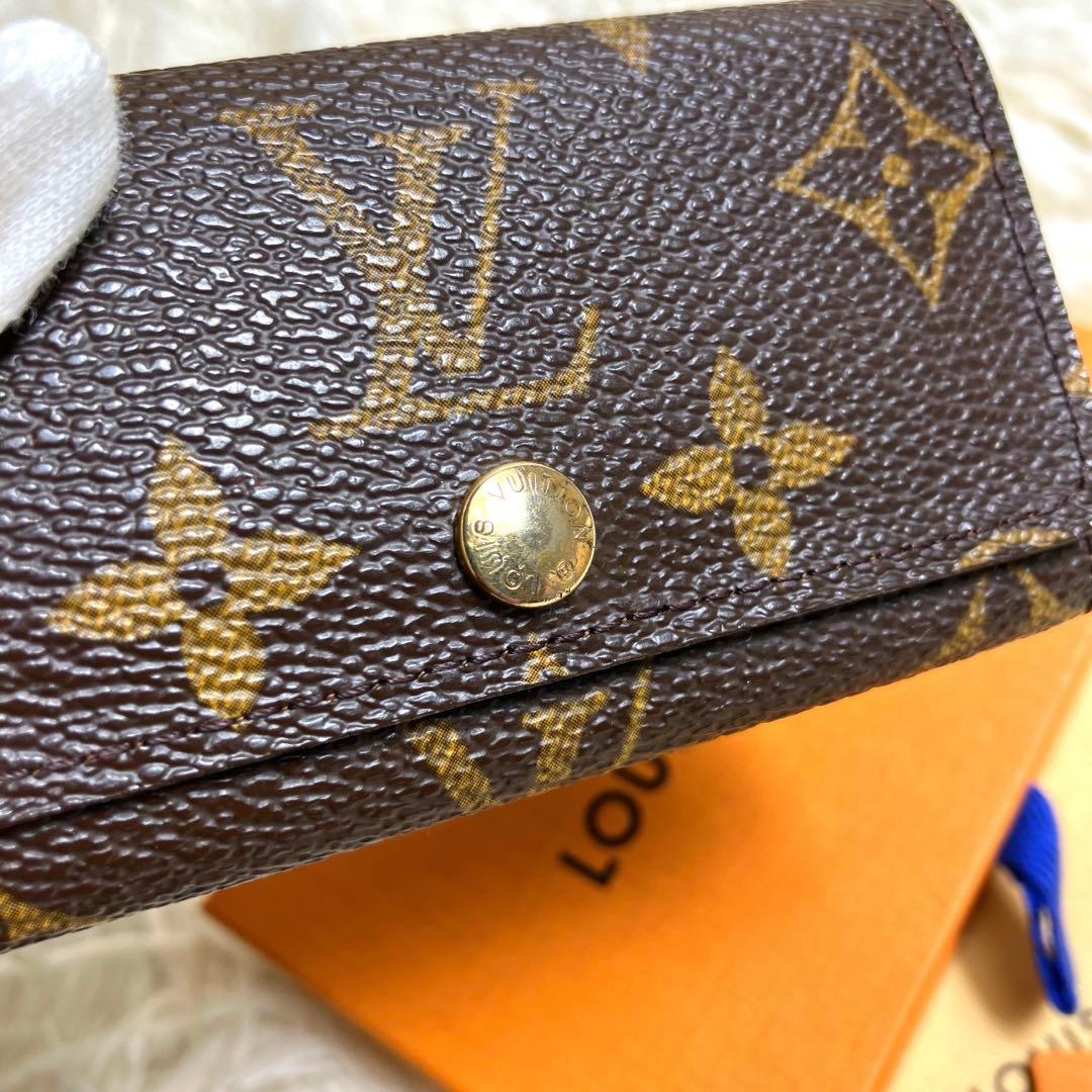 美品＊ルイヴィトン 4回キーケース モノグラム ゴールド金具