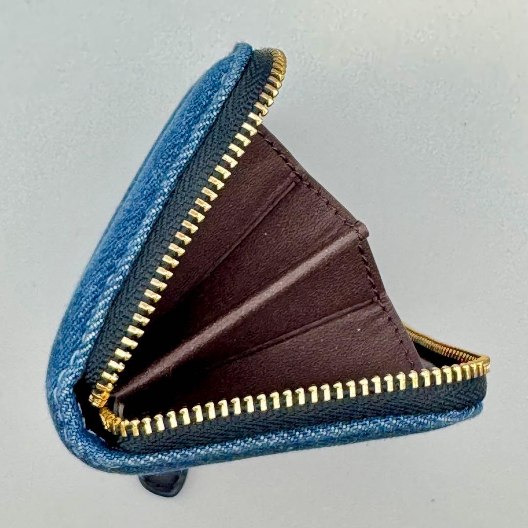 未使用　COACH デニム ジップアラウンド ケース コンパクト財布