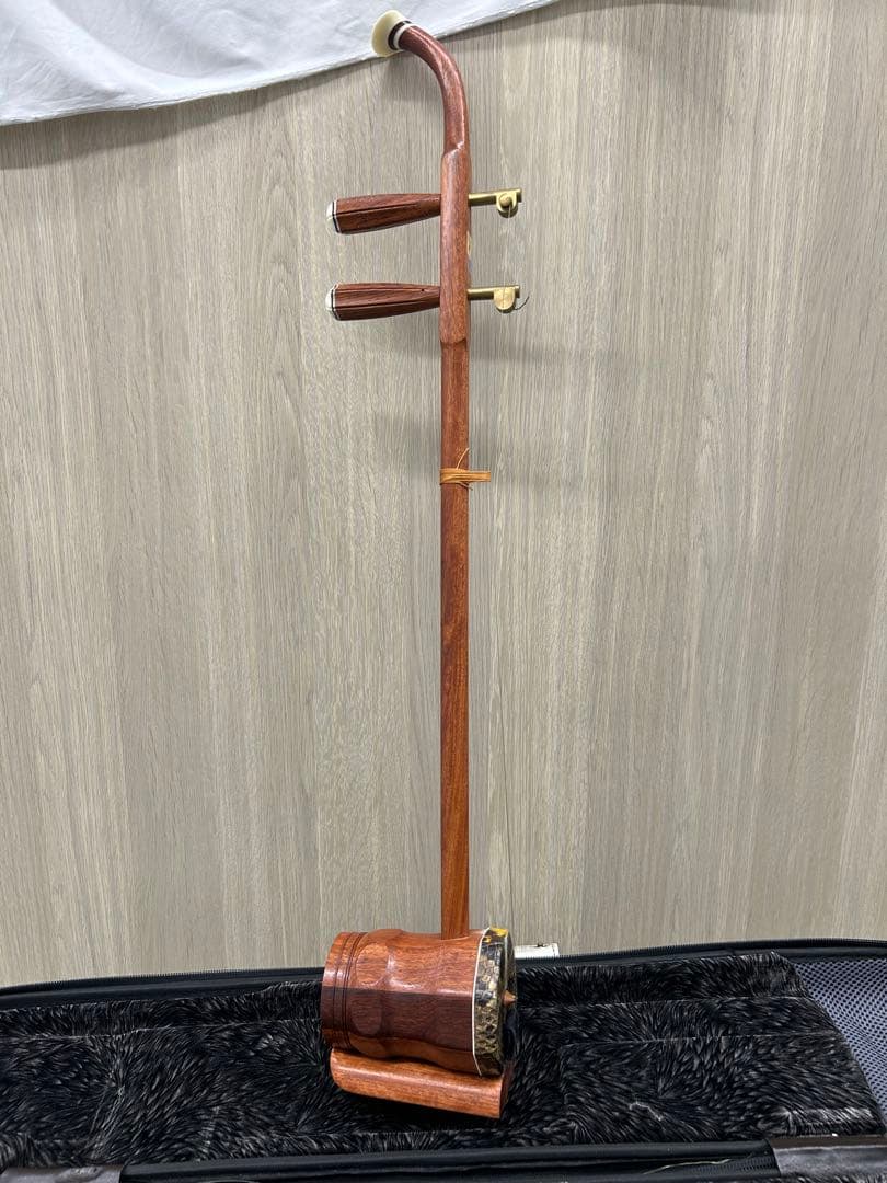 中国楽器　ケース付き　二胡　高級　弓あり