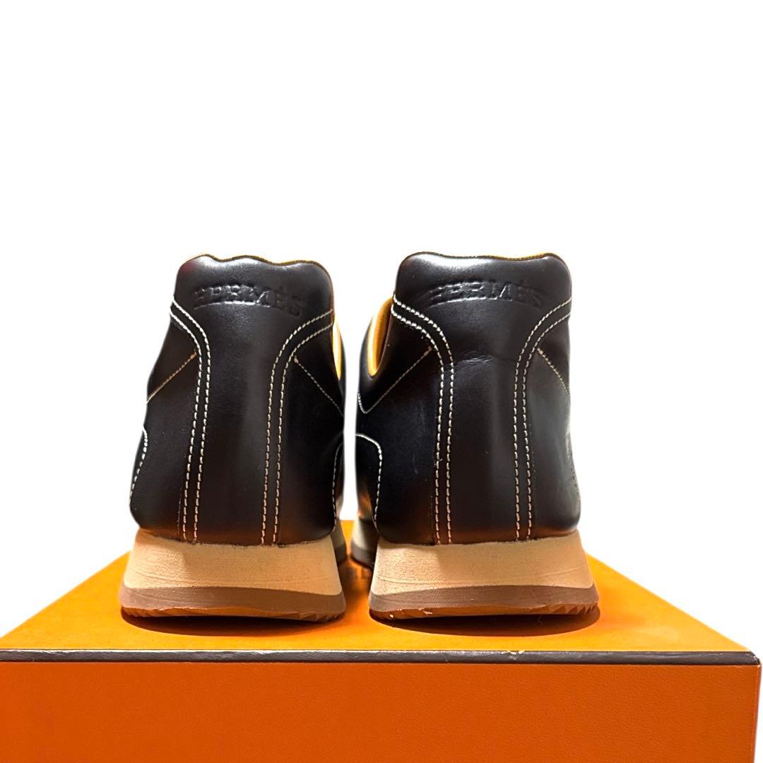 HERMES 新品　36 ブラック スリッポンスニーカー