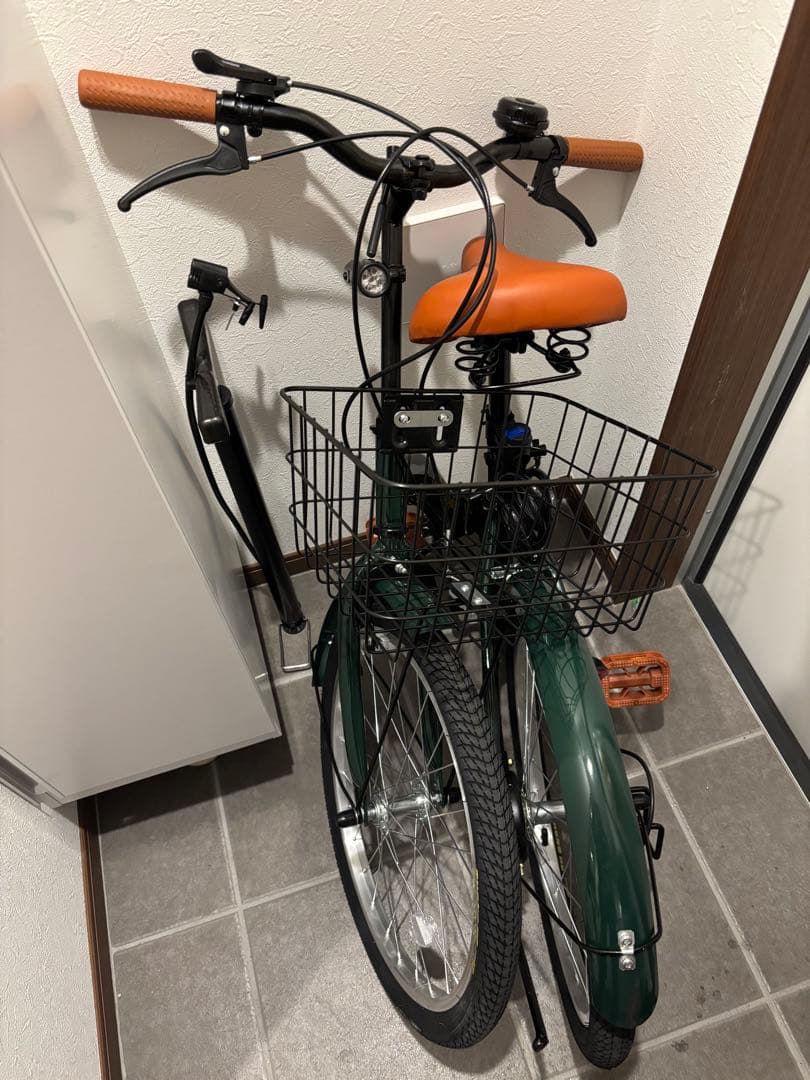 MIXIU 20インチ 折りたたみ自転車 ダークグリーン