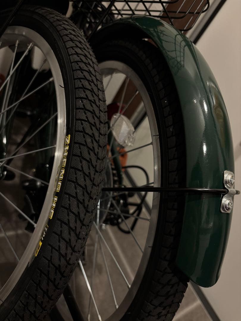 MIXIU 20インチ 折りたたみ自転車 ダークグリーン