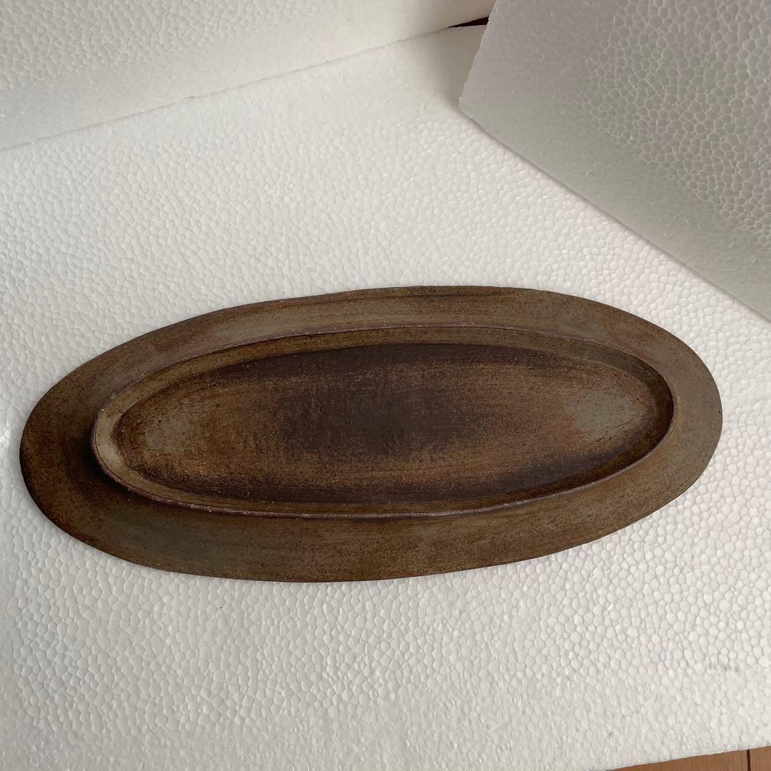 松塚裕子　レリーフロングオーバル　作家もの　希少