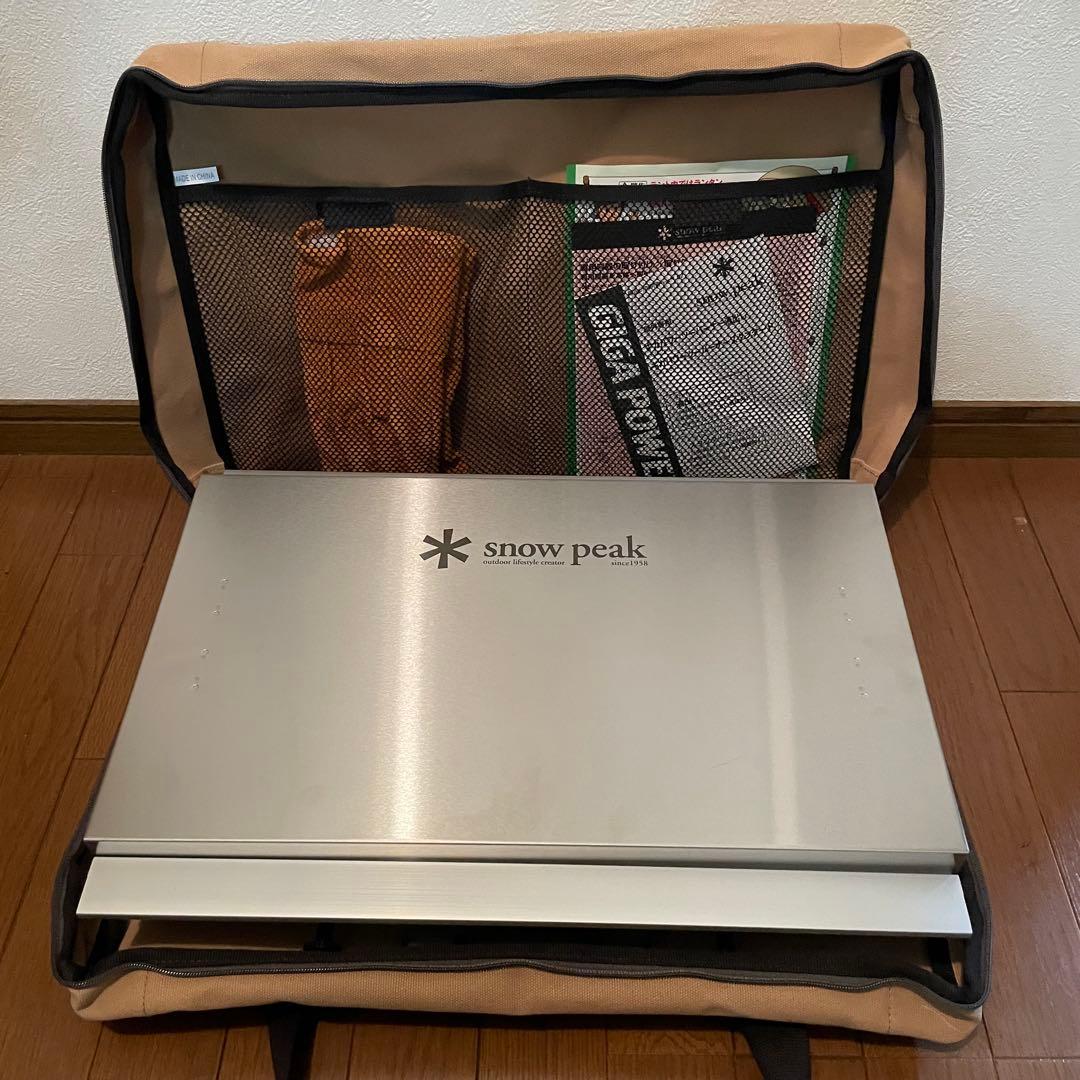 【美品】スノーピーク ギガパワーツーバーナー 液出し/収納バッグ付