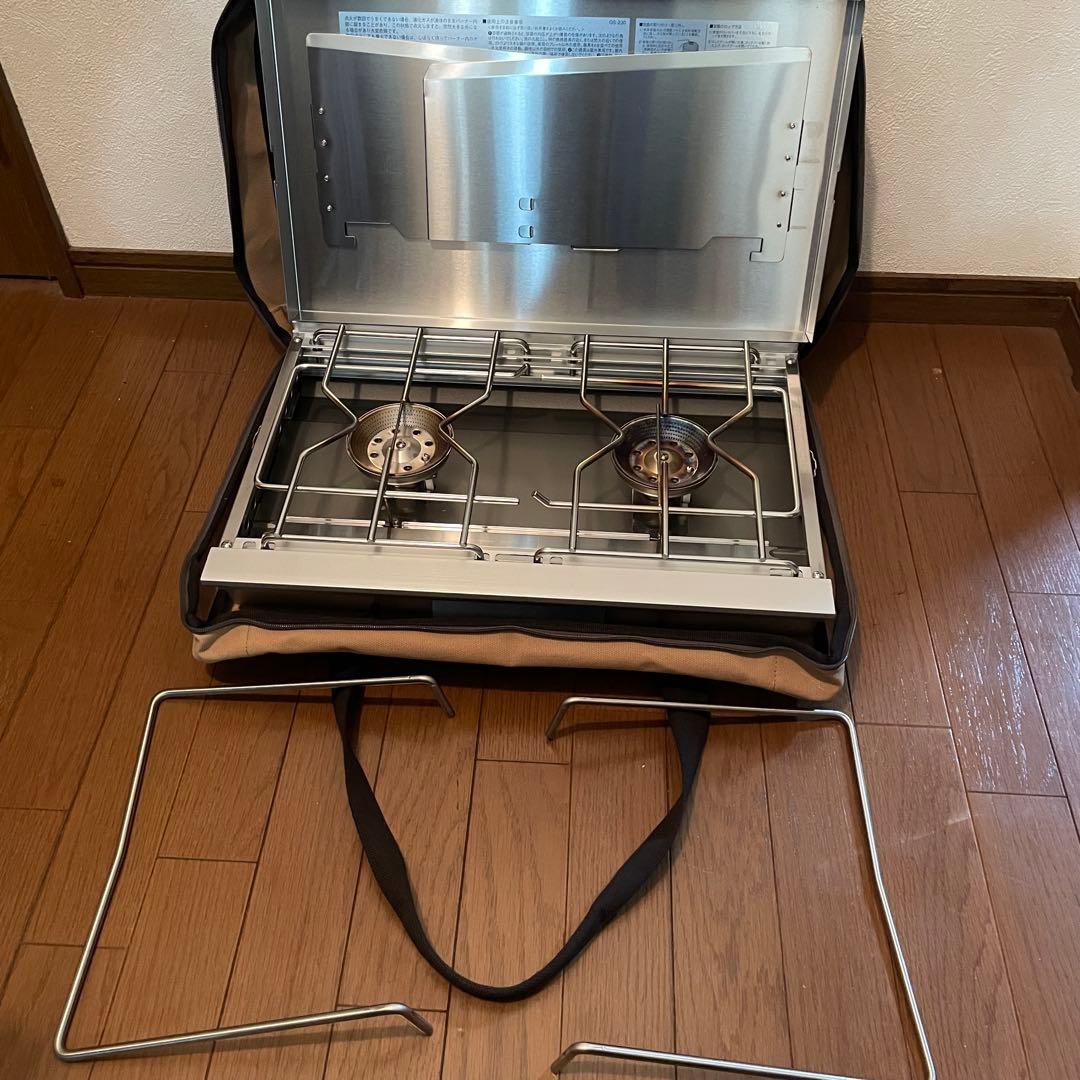 【美品】スノーピーク ギガパワーツーバーナー 液出し/収納バッグ付