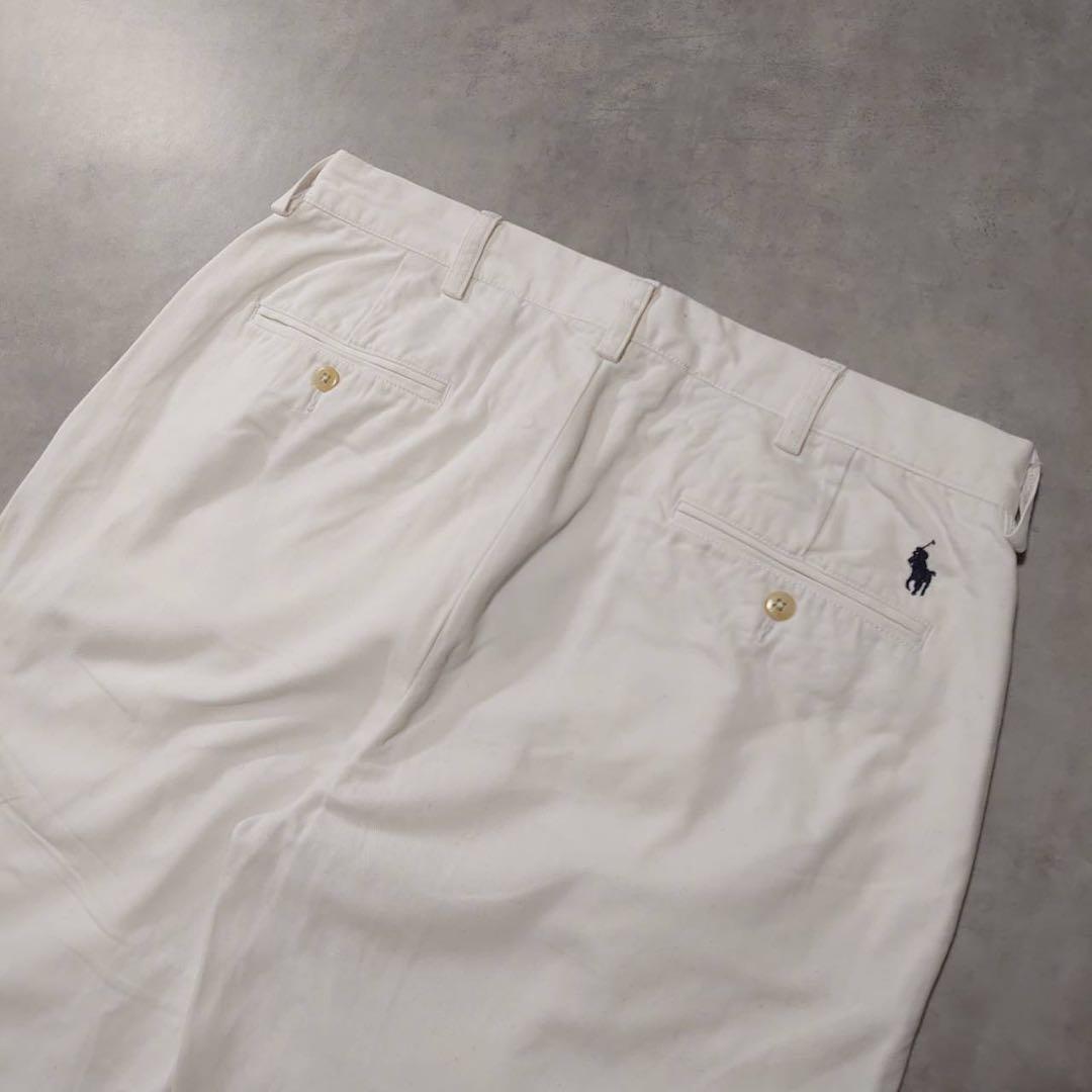 ポロチノPolo by Ralph Laurenツータックチノパンツ古着K276