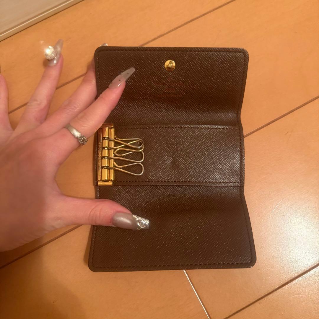 ルイヴィトン　ダミエ　ミュルティクレ　4連　レザー　モノグラム　キーケース