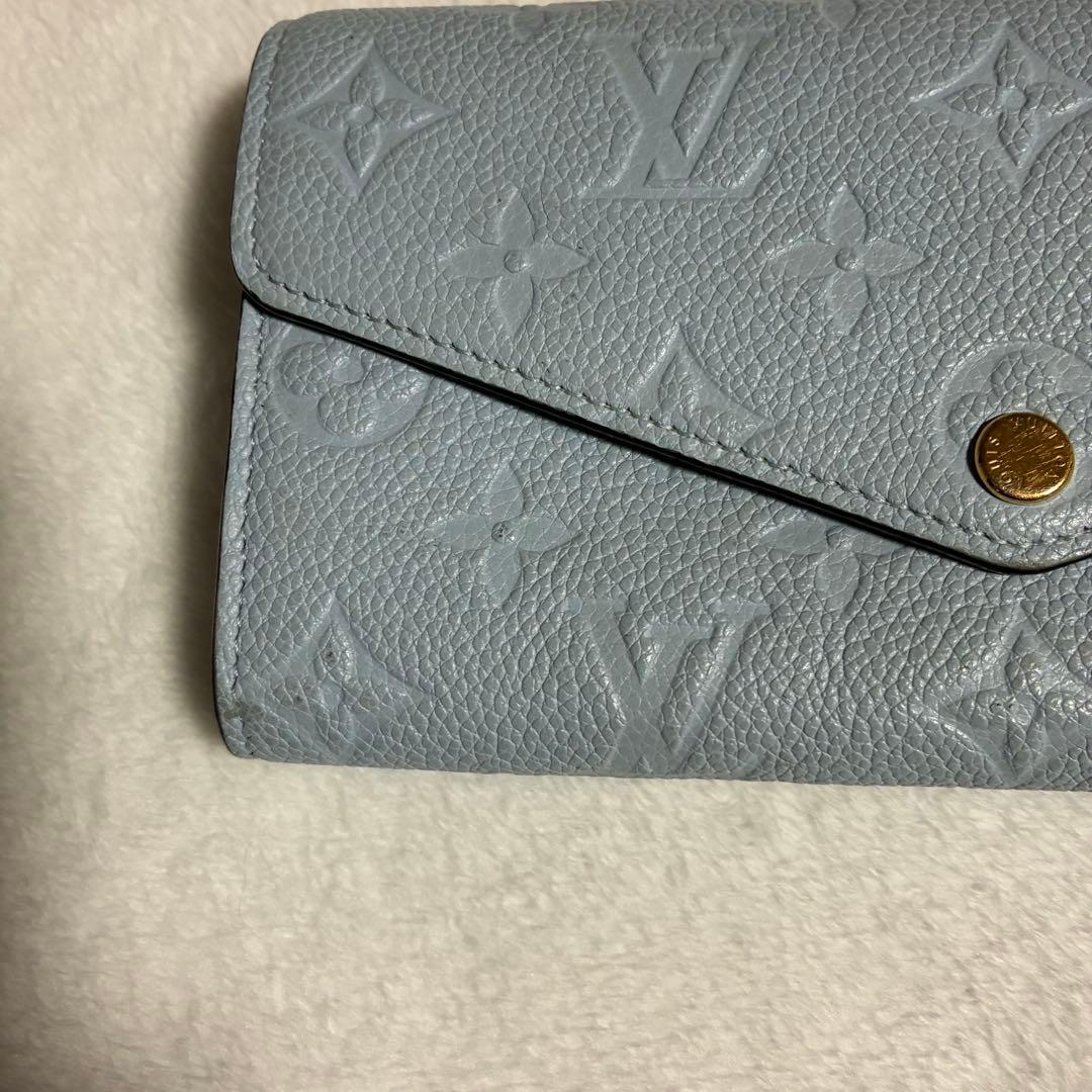 ルイヴィトン ポルトフォイユ・サラ アンプラント 2023春夏限定カラー ブルー