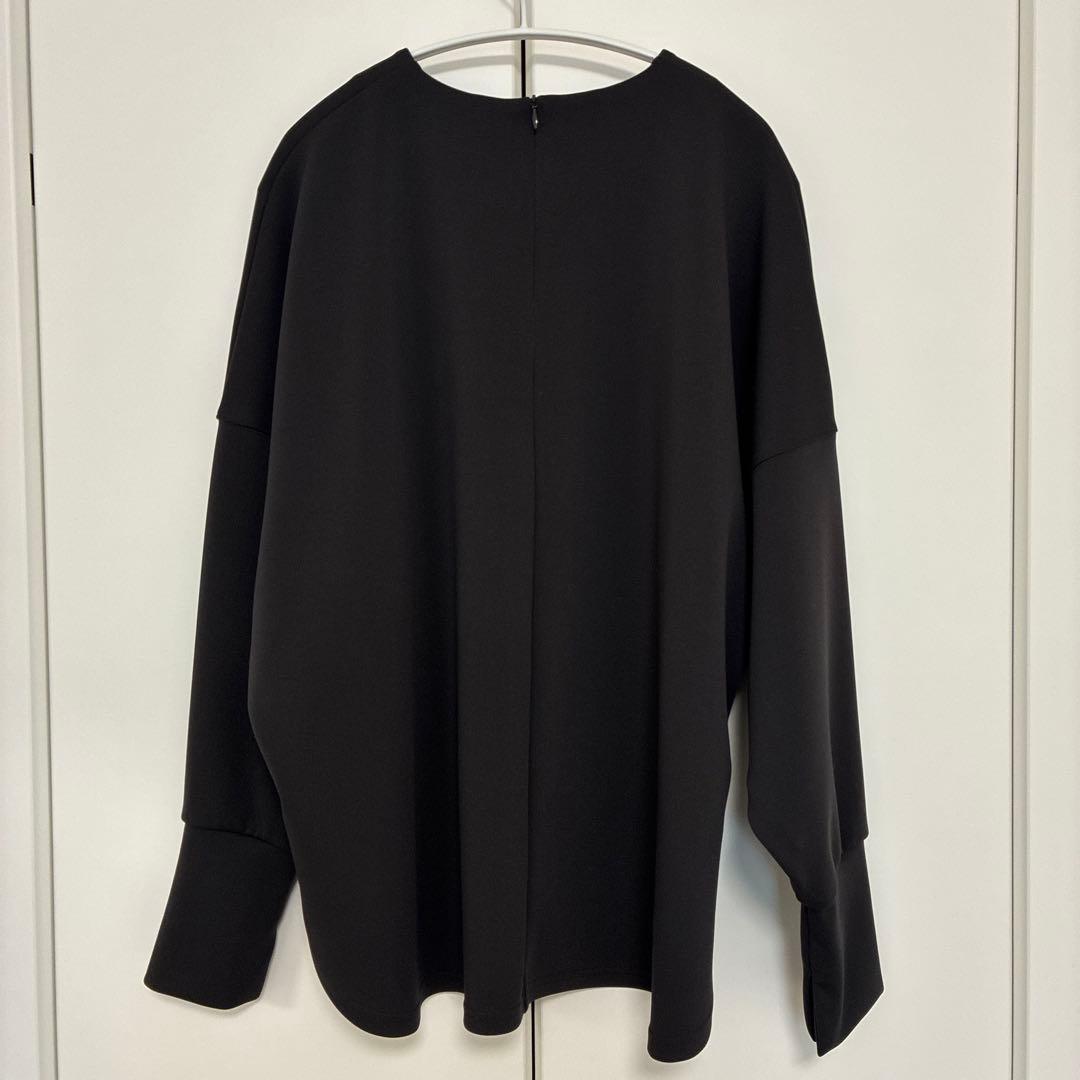 美品✨【RIVE DROITE】ダンボールポンチョプルオーバー　チャコールグレー