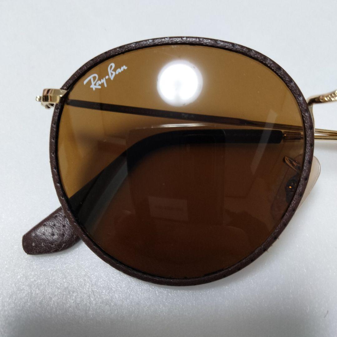 Ray-Ban レザー編み上げモデル サングラス RＢ3475Q 極美品