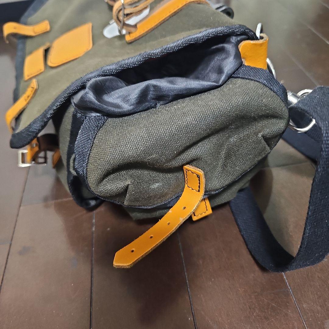 CARRADICE キャンバスバッグ オリーブグリーンサドルバッグ