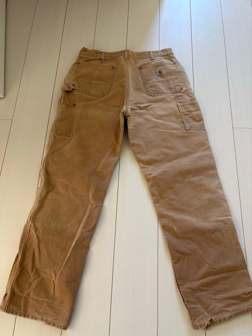 極美品 アメリカ製 00sカーハート ダブルニー ペインターパンツ 36x32