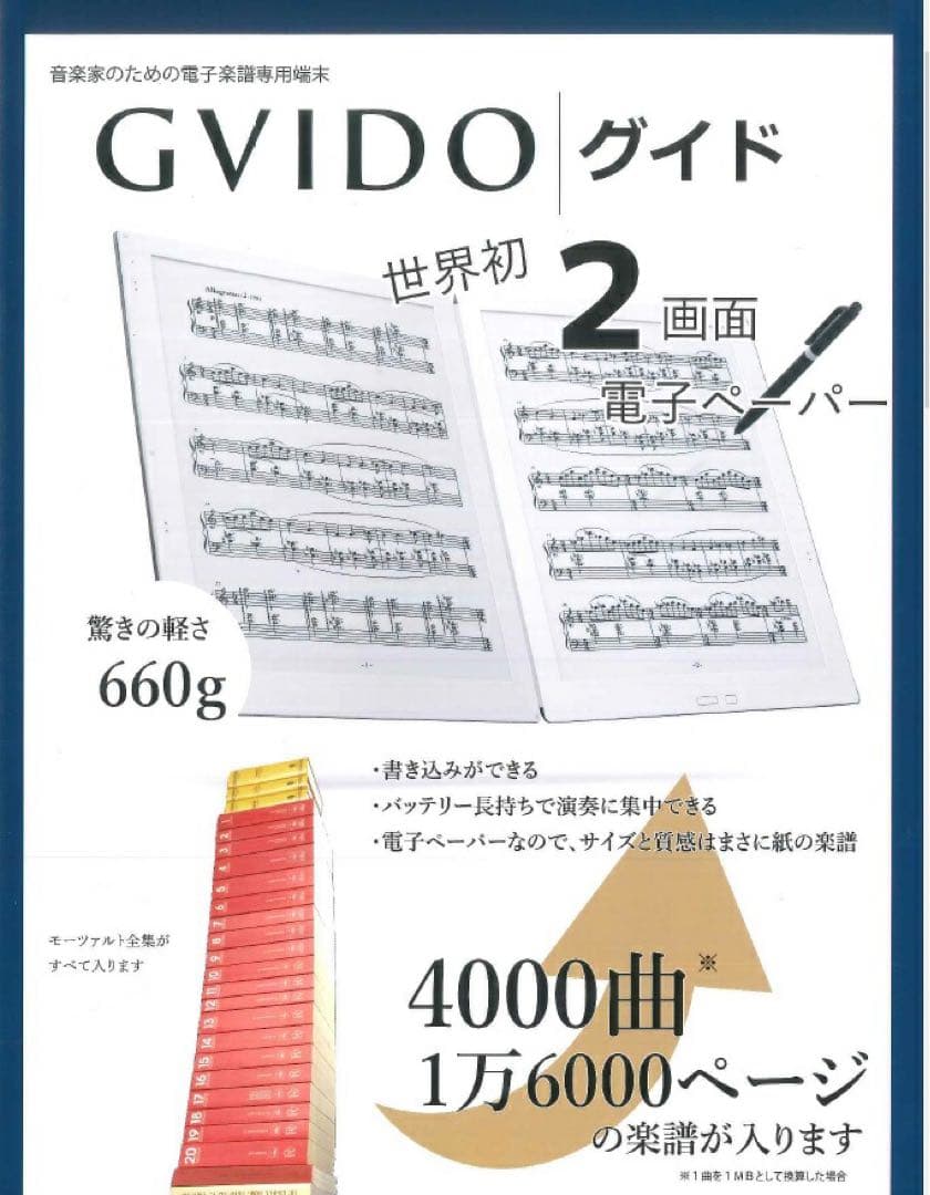GVIDO グイド 2画面電子楽譜端末(コーラスカバー付き)