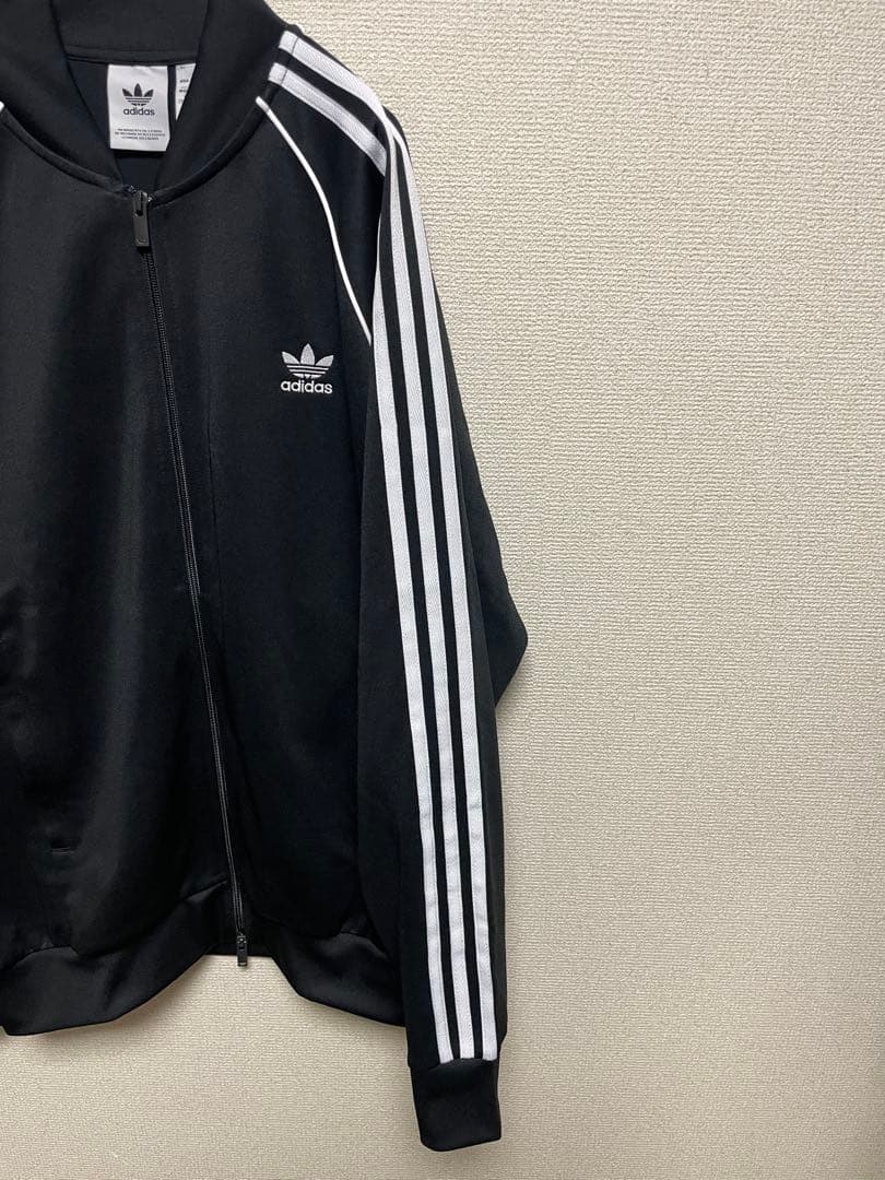 ★3XLサイズ★ アディダスオリジナルス 黒 白 トラックジャケット ジャージ
