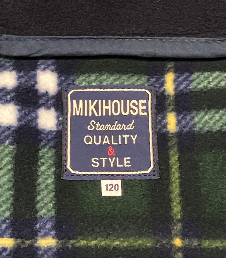 【未使用に近い】MIKI HOUSE ネイビーダッフルコート　120