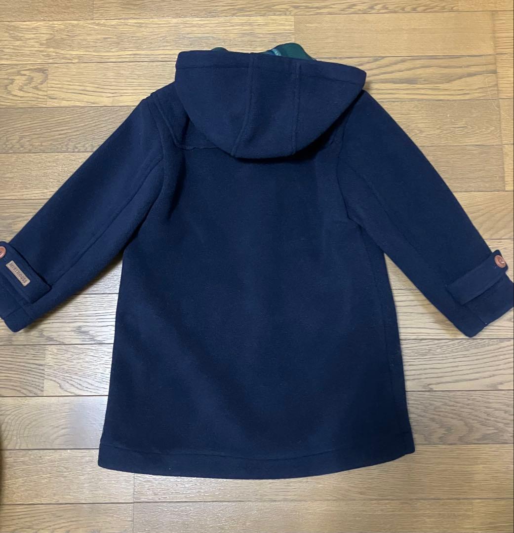 【未使用に近い】MIKI HOUSE ネイビーダッフルコート　120